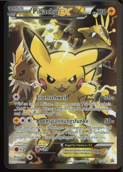 (DE) AOG 7,5 Pikachu EX (XY124)
