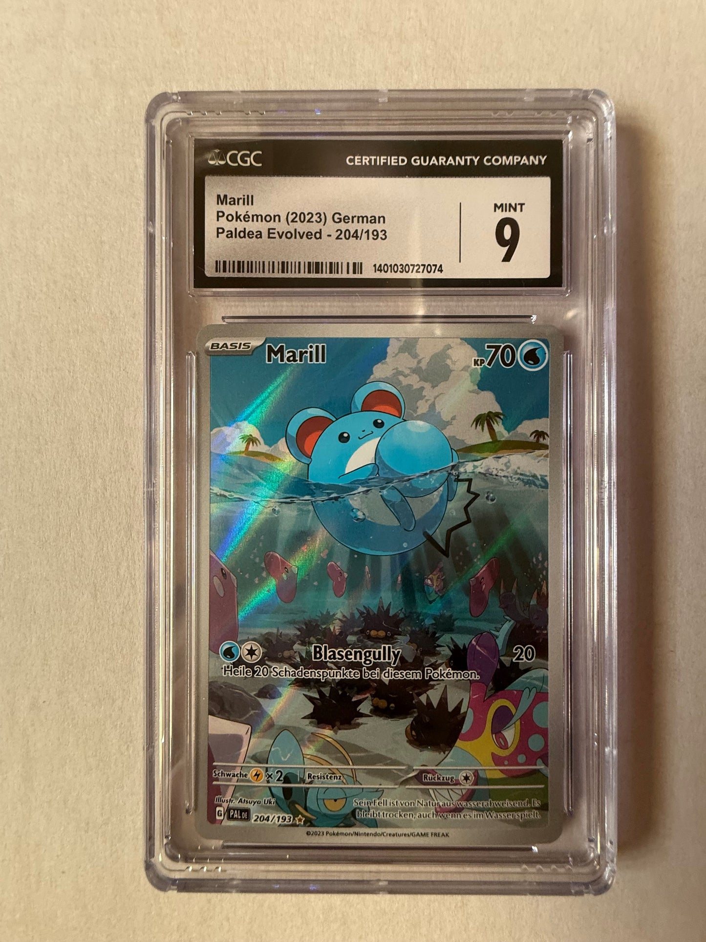 (DE) CGC 9 Marill (PAL 204)