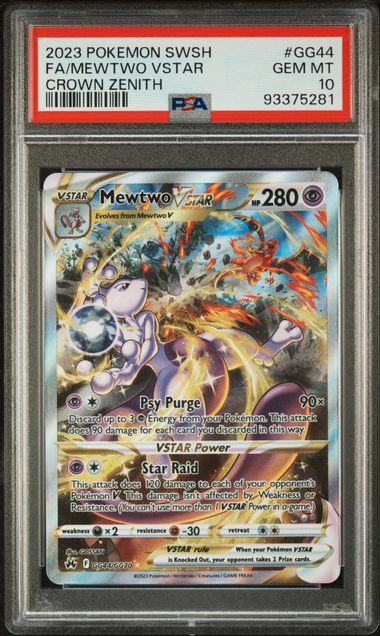 (EN) PSA 10 Mewtwo VSTAR (GG44)